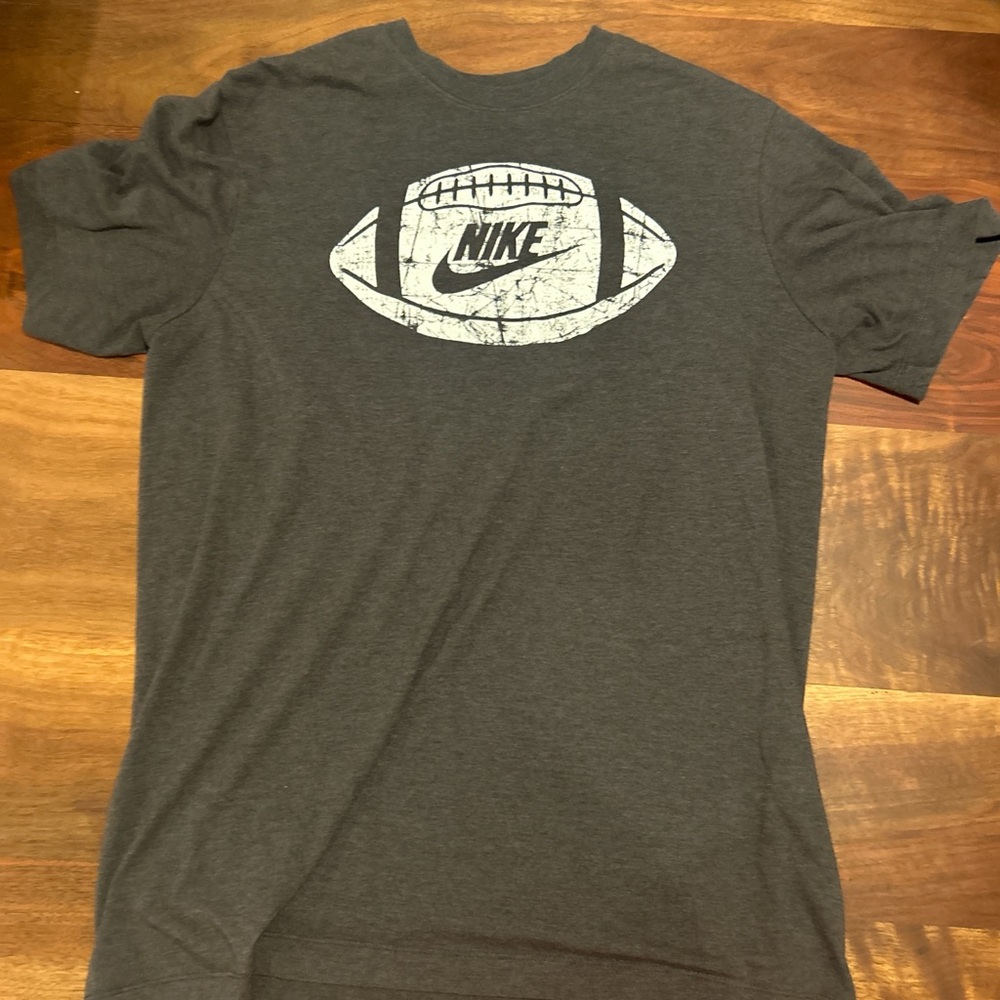 Nike Men's Charcoal Football Graphic Tee